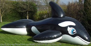 De PVC negro brillante inflable ballena animal <span class=keywords><strong>moel</strong></span> inflable ballena para venta - Product Image 2