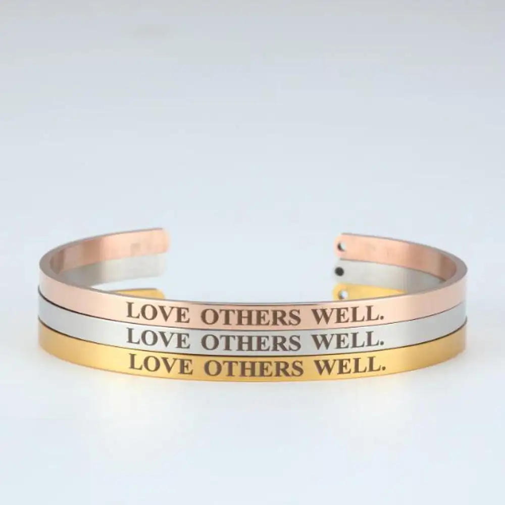 love others well Sure We Never Walk Alone Stainless Steel Cuff Bracelet Sister Bracelet Sister Gift Best Friends Gifts