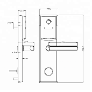 Nhà Sản Xuất Khóa Khách Sạn Rfid Điện Tử Thông Minh Tốt Nhất Udohow - Product Image 6