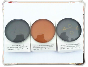 Ống Kính Quang Học CR39 1.56 1.61 1.67 Ống Kính Quang Học Màu Nâu Và Xám - Product Image 3