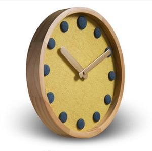 Unico stile Decorativo di tipo analogico <span class=keywords><strong>orologio</strong></span> da parete in legno <span class=keywords><strong>con</strong></span> tessuto pulsante - Product Image 4