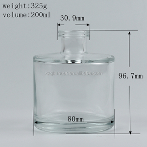 Chất lượng cao rõ ràng rỗng 200ml Vòng sậy khuếch tán chai thủy tinh với nút chai - Product Image 3