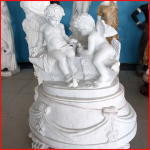 Figurines d'anges pour bébé garçon, sculptures en pierre chinoise, <span class=keywords><strong>pas</strong></span> chères, blanches, petites, pour intérieur. - Product Image 4