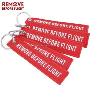 ลบก่อนที่จะบินเย็บปักถักร้อยพวงกุญแจการบินแท็กที่สำคัญสำหรับนักบิน - Product Image 3