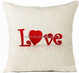 <span class=keywords><strong>J</strong></span>'aime Vous Numérique Imprimé Oreiller Intérieure/Extérieure Coussin Couvre Photo Impression Carré - Product Image 5