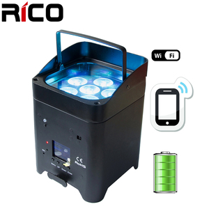 <span class=keywords><strong>DMX</strong></span> control remoto ir 6x18 W LED batería uplight para la boda - Product Image 1