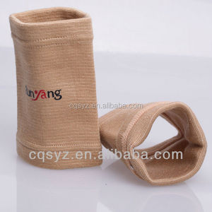 Toptan spor Fitness bileklik koruyucu elastik örgü yumuşak Polyester ve naylon cırt cırt kapatma tıbbi destek - Product Image 4