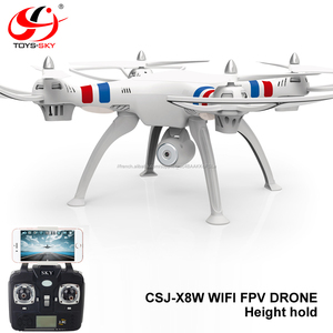Vente chaude CSJ-X8W 2.4 Ghz WIFI transmission En temps Réel professionnel drone quadcopter avec caméra hd <span class=keywords><strong>et</strong></span> fixer la hauteur. - Product Image 1