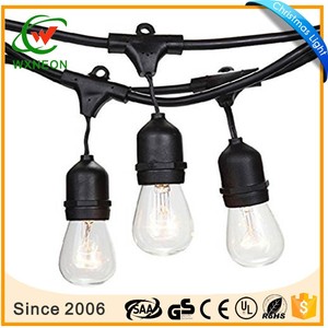 Chaîne de <span class=keywords><strong>lumière</strong></span> à ampoules led S14, cordes Vintage de société, métro, usage <span class=keywords><strong>extérieur</strong></span>, <span class=keywords><strong>décoration</strong></span> de <span class=keywords><strong>noël</strong></span>, intérieur et <span class=keywords><strong>extérieur</strong></span>, ampoules incandescentes - Product Image 2