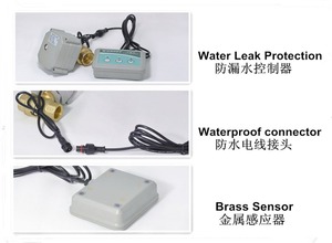 2 Way 1 Inch Battery-powered Water Leak Alarm Motorized Brass <strong>Ball</strong> <strong>Valve</strong> Flow control <strong>device</strong> - Product Image 5