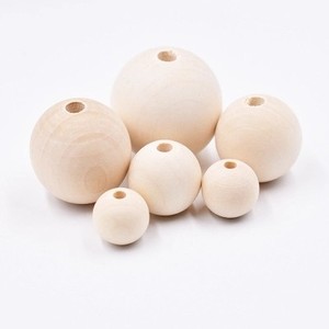 Perles en bois personnalisées avec trou, vente spéciale, 10 pièces