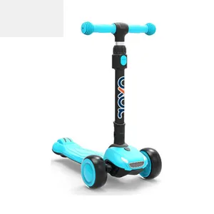 2019 new factory direct 3 wheels tri kids kick scooter with music and light