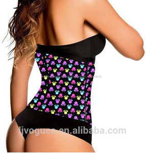 Papillon coloré motif impression Latex Corset 9 acier <span class=keywords><strong>os</strong></span> Underbust serre - taille avant ouvert formateur Lingeria - Product Image 3