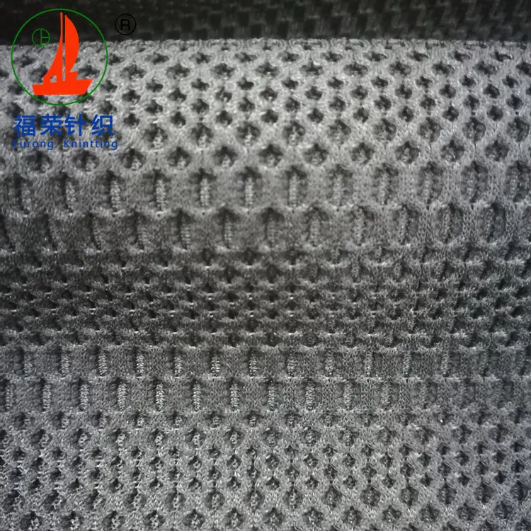 China Textiel Air Mesh 100 Polyester 3d Honingraat Mesh Gebreide Stof Voor Bekleding Rugzak