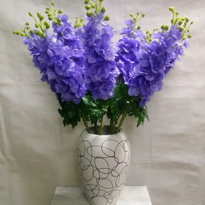 Flores Artificiales de Seda al por Mayor, <span class=keywords><strong>Delphinium</strong></span> Artificial - Product Image 2
