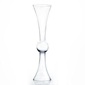 Vase trompette transparent et réversible, oculaire de mariage