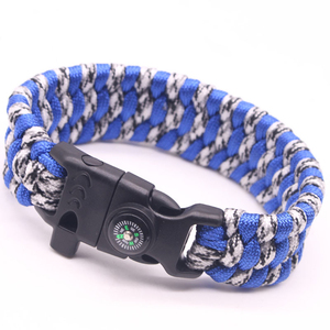 >>> Intrecciato a mano Braccialetto di Nuovo Modo Fischio Fibbia Bracciali Uomo di Fascino Corda Sopravvivenza Di Paracord Maschio Wrap Braccialetto di Sport - Product Image 4