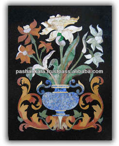 Marble Stone Inlay Pietra Dura <b>Table</b> <b>Tops</b> - Product Image 1