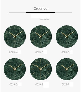12 pollici di <span class=keywords><strong>Marmo</strong></span> Disegno Temperato di Vetro <span class=keywords><strong>Orologio</strong></span> Da Parete - Product Image 6