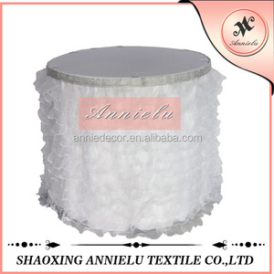 Hermosa barato organza con volantes tulle Tutu tabla falda - Product Image 2