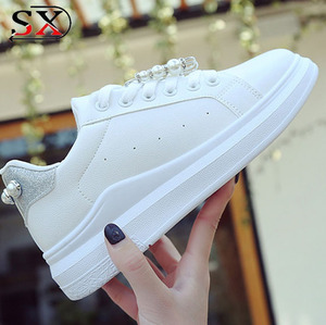 Donne di alta Qualità del Commercio All'ingrosso Ragazze Bianche Nuove <span class=keywords><strong>Scarpe</strong></span> Casual 2018 - Product Image 4
