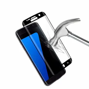 Goedkoopste verzending tarieven van china te gebruiken 9 H 3D gebogen gehard glas screen protector voor Samsung Galaxy S7 rand