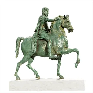 Greco Statua di Bronzo Custom Made Giardino Marcus Aurelius Bronzo Imperatore Romano Giardino Statua