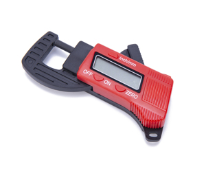 Digitales Kunststoff-Dickenmessgerät, Bereich 0–12,7 mm, Auflösung 0,01 mm, Dickenmessgerät für Papier/Folie/Stoff/Klebeband - Product Image 6