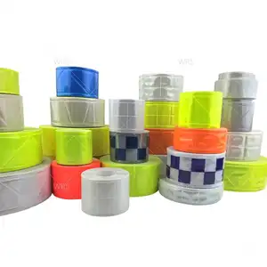 Цветная отражающая ткань из ПВХ для одежды, отражающая лента для шитья, отражающая лента для одежды шириной 5 см