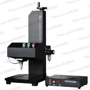 Benchtop pneumatic dot peen marking / engraving machine for plastic nameplate engraving