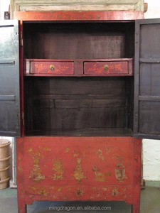 Armadio <span class=keywords><strong>Vintage</strong></span> Dipinto a Mano, Guardaroba per Camera da Letto, Mobile per Conservazione Vestiti - Product Image 5