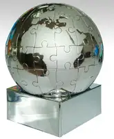 Развивающая Металлическая магнитная головоломка с глобусом