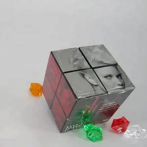 Cubo magnético de plástico para niños, rompecabezas mágico de plástico con diseño de foto personalizado, regalos de navidad