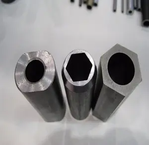 Tuyau Hexagonal creux en acier au carbone, 6mm, 50mm