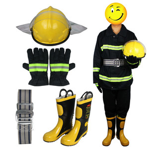 高品質の消防材ヘルメットとブーツ消防士スーツ - Product Image 2