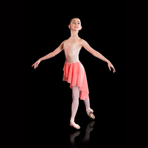 Império Coral Vestido Lírico Lento Moderno Traje de Dança - Product Image 1