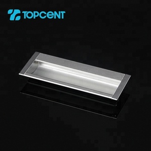 Poignée de porte encastrée dissimulée pour meubles de cuisine, en alliage d'aluminium, pour armoire, commode, tiroir, salle de bain - Product Image 1