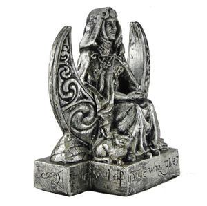 Tùy Chỉnh Bạc Kết Thúc Wicca Điêu Khắc <span class=keywords><strong>Wiccan</strong></span> Bức Tượng Pagan Mặt Trăng Nhỏ Nữ Thần Tượng - Product Image 2