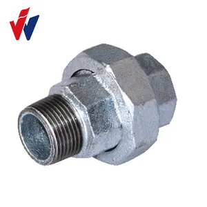 Fig No.340 Middle type hot galv. M brand malleable iron pipe fitting banded with NPT threads for Philippines market