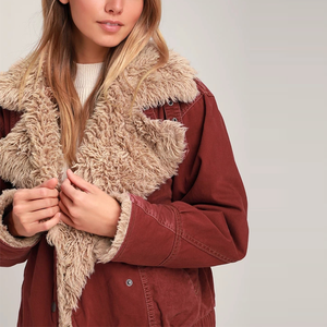 2019 di Inverno di <span class=keywords><strong>Velluto</strong></span> <span class=keywords><strong>A</strong></span> <span class=keywords><strong>Coste</strong></span> di Goccia Spalla Oversize Crea Sherpa <span class=keywords><strong>Giacca</strong></span> Donne - Product Image 4