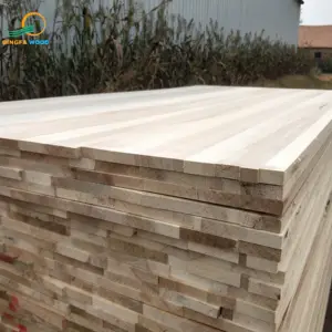 Poplar Edge Terpaku Panel Poplar Papan untuk Furniture