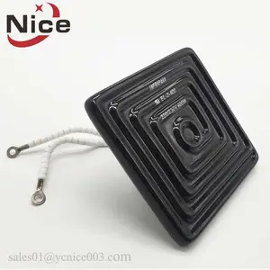 Flat ceramic square plate heater 500w 110v 220v 122x122mm