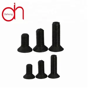 China supplier plastic black nylon round head cross screw