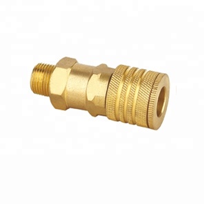 USA <span class=keywords><strong>Universal</strong></span> Typ Weiblich 1/4 Zoll NPT Hydraulik-Luftschlauch Messing Schnellkupplung Pneumatik-Kupplung - Product Image 2