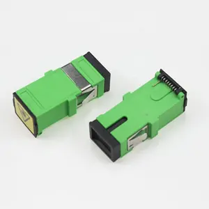 Low price flangeless fiber optic adaptor simplex shutter sc adapter