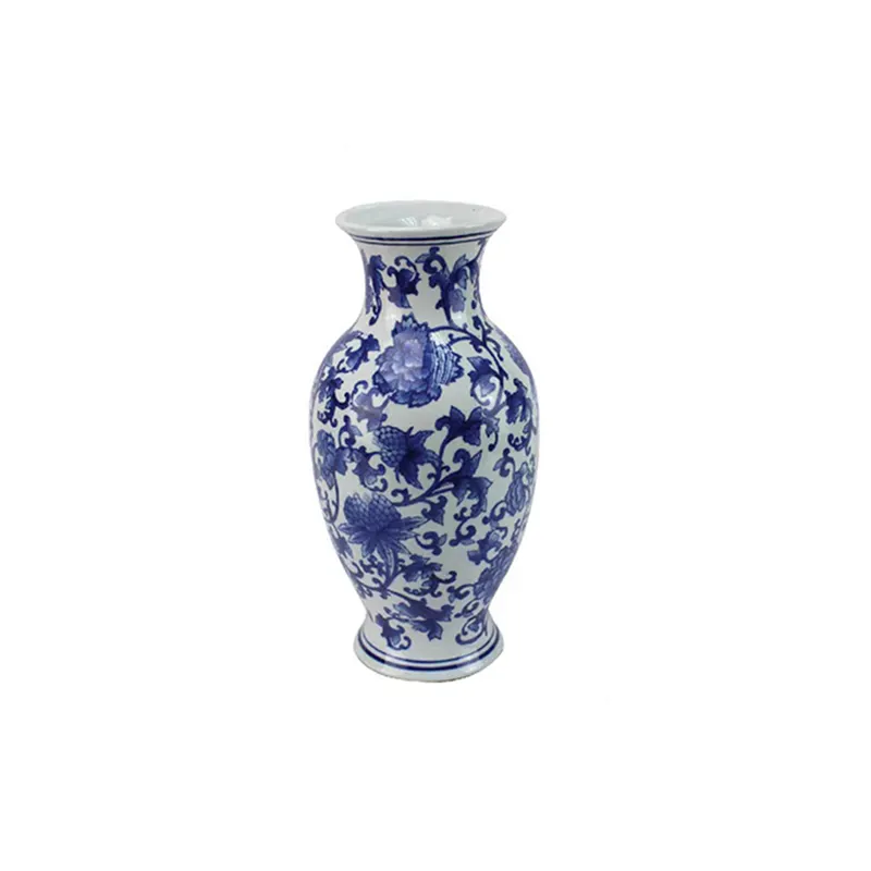 Ming Style Blue & White Classic Bloemenvaas Schilderij Ontwerpen