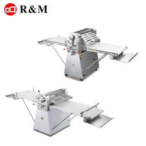 Automatic continuous puff pastry roller machine dough sheeter cookies pastry machine maquina laminoir de dough roller sheeter