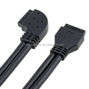 Cable USB 3.0 en Ángulo Izquierdo de 90 Grados, de 20 Pines y 19 Pines, Hembra a Hembra, de 50 cm - Product Image 5
