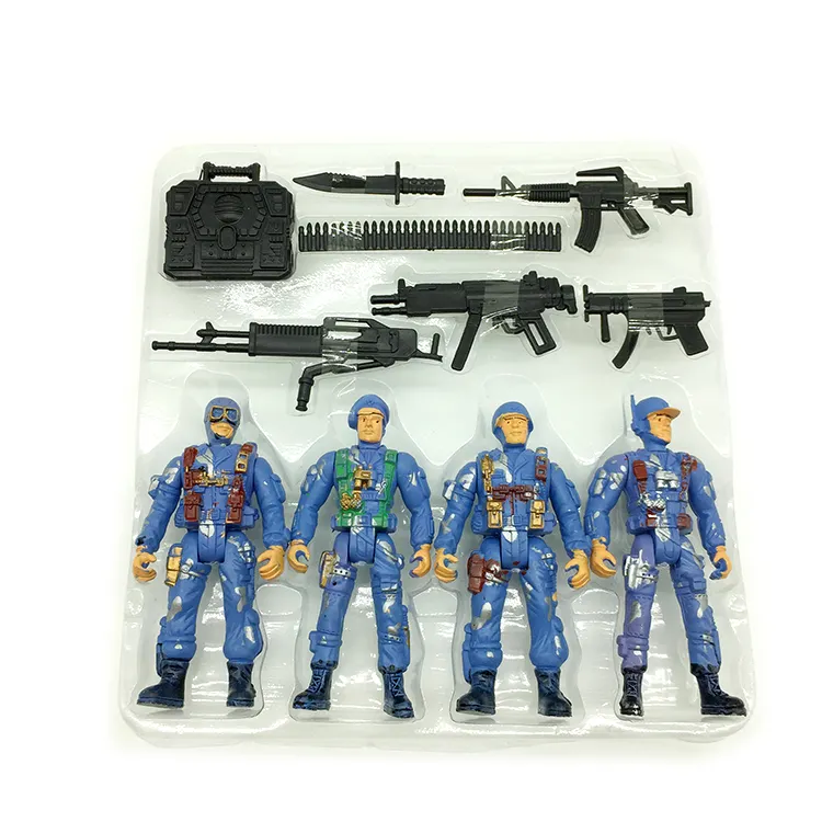 ילדי סדרת פלסטיק ילדי צבאי סט צעצועים