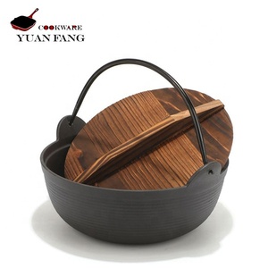 Olla <span class=keywords><strong>de</strong></span> <span class=keywords><strong>Hierro</strong></span> Fundido para Sukiyaki Japonesa, 20/24/26/28CM, Utensilios <span class=keywords><strong>de</strong></span> Cocina para Camping, Olla para Guisos, <span class=keywords><strong>Caldero</strong></span> para Camping - Product Image 4